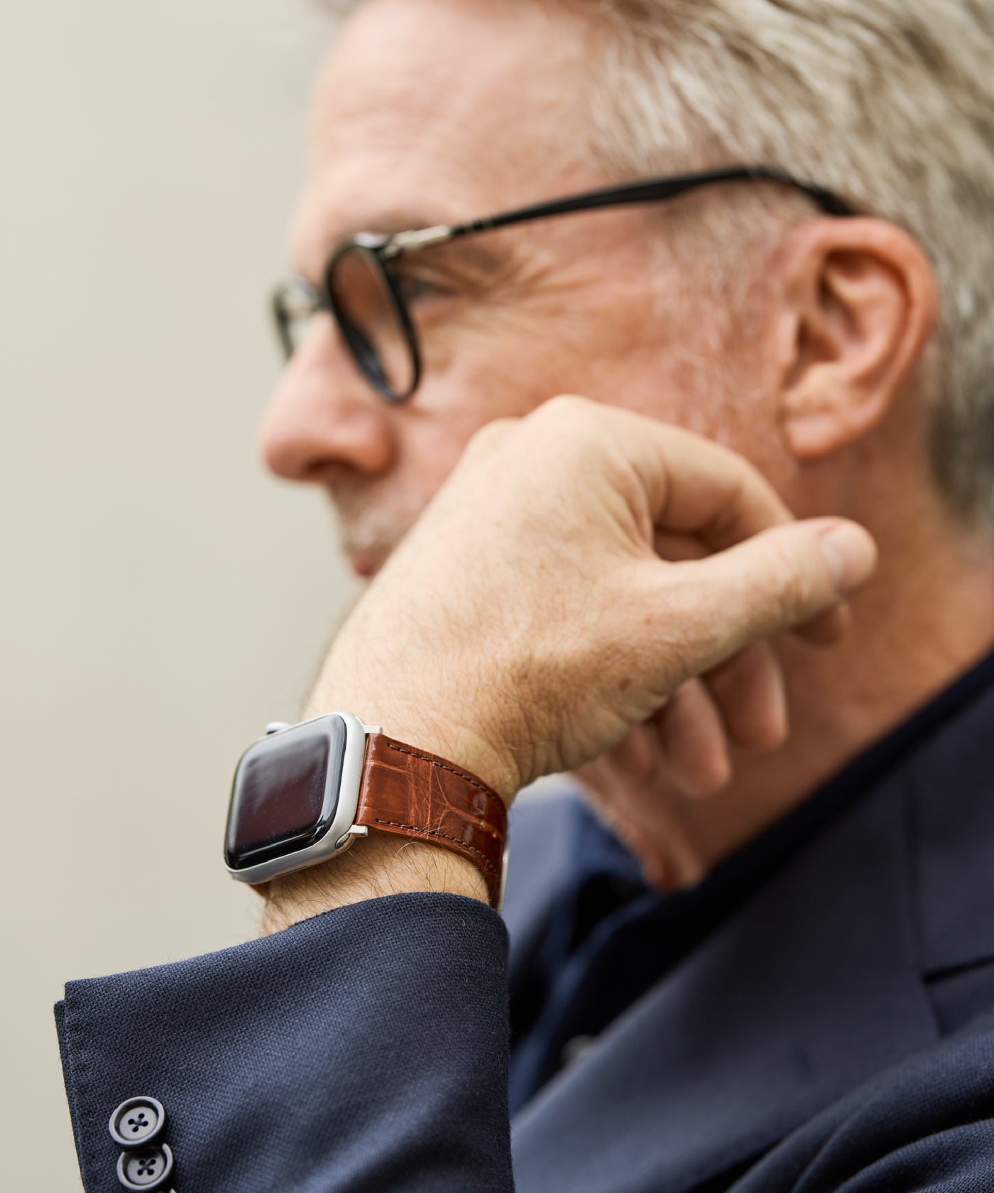 クロコダイル AppleWatch用レザーバンド styling image 2