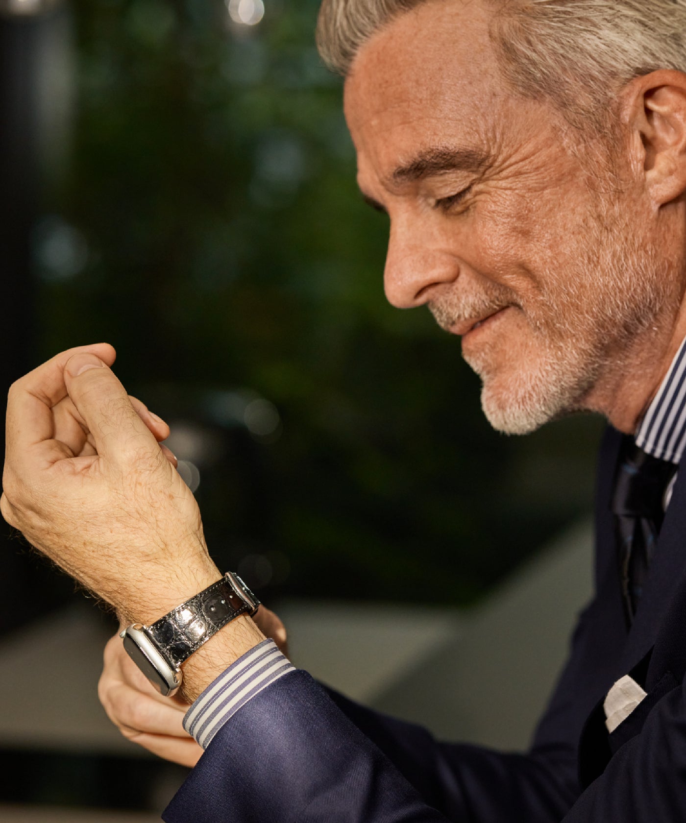 クロコダイル AppleWatch用レザーバンド styling image 3